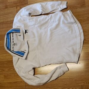 VS Pink white collared pullover sz XS